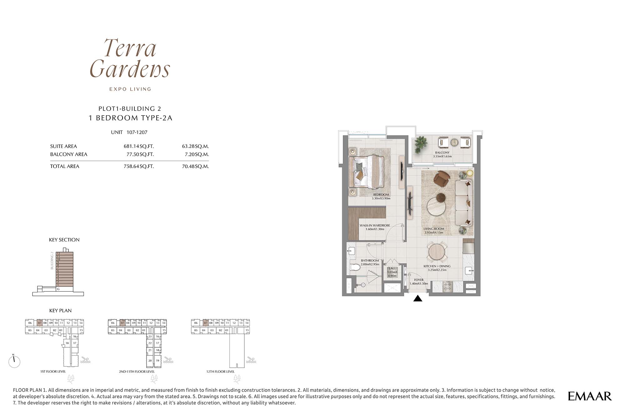 1st-12th Level Unit 107-1207 (Type-2A)