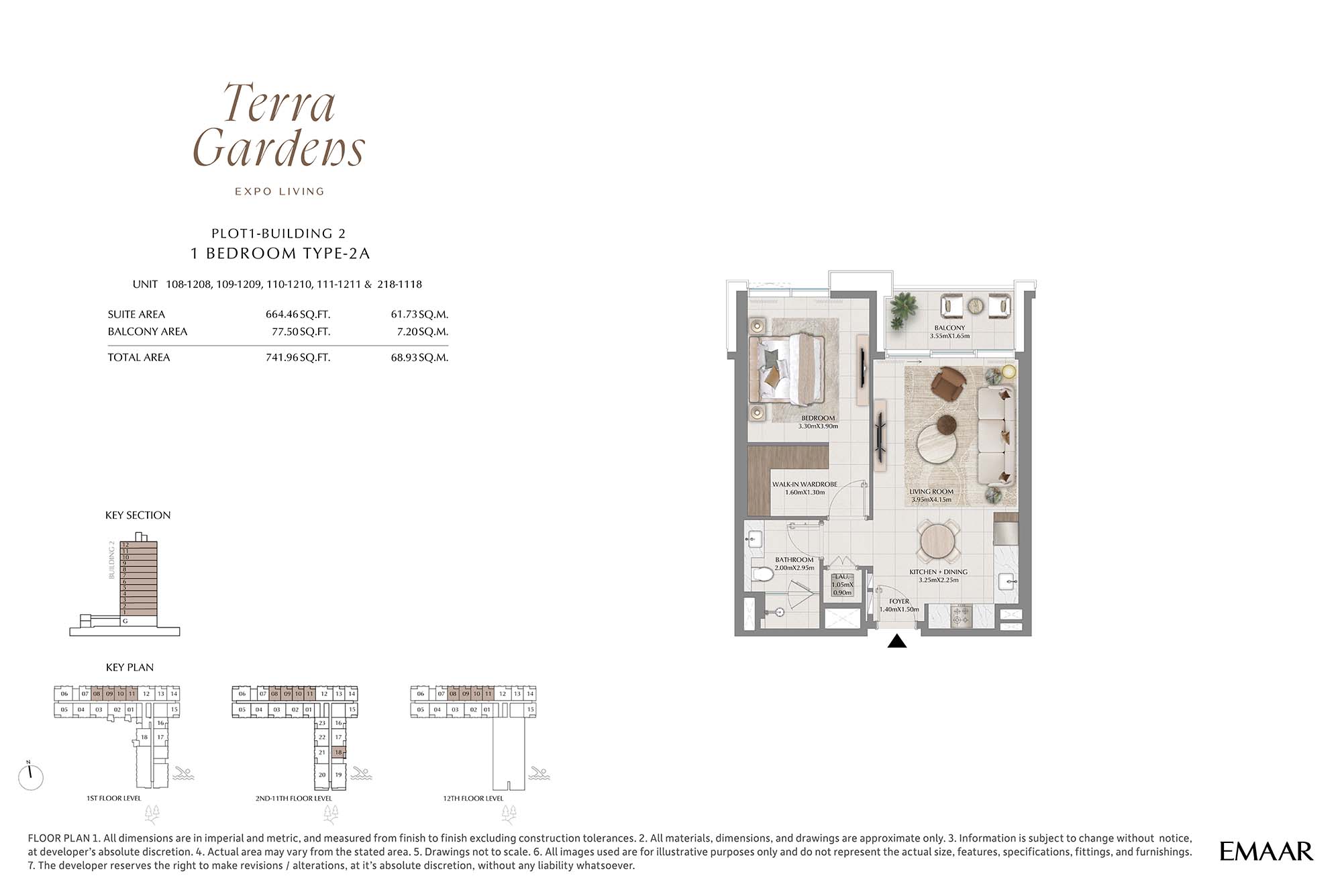 1st-12th Level Unit 108-1118 (Type-2A)