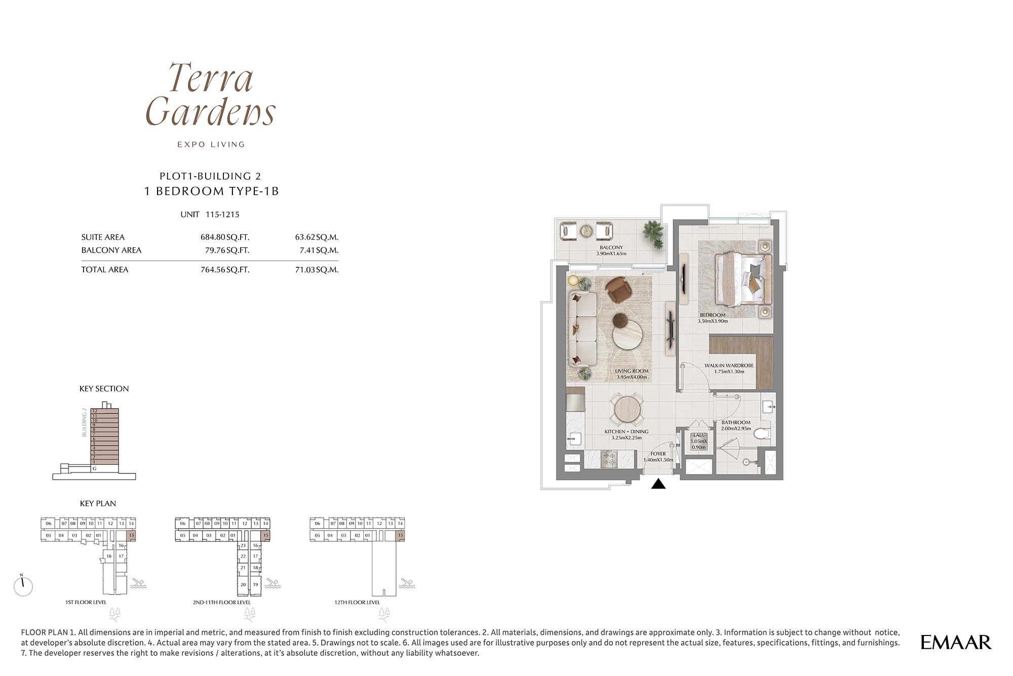 1st-12th Level Unit 115-1215 (Type-1B)