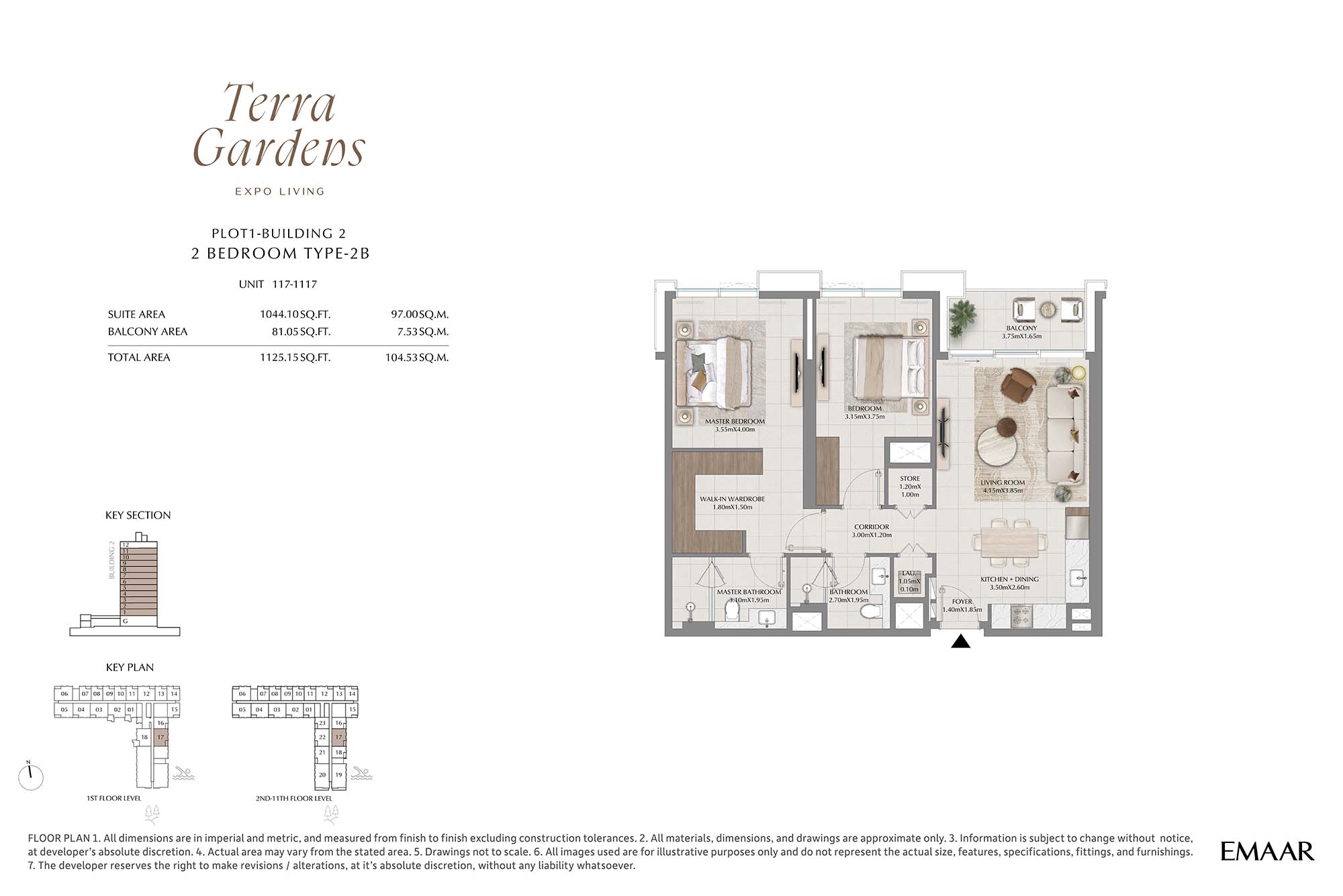 1st-11th Level Unit 117-1117 (Type-2B)
