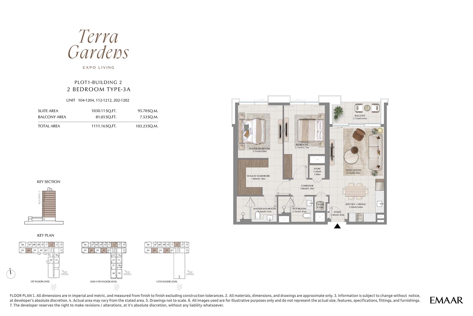 1st-12th Level Unit 104-1212 (Type-3A)