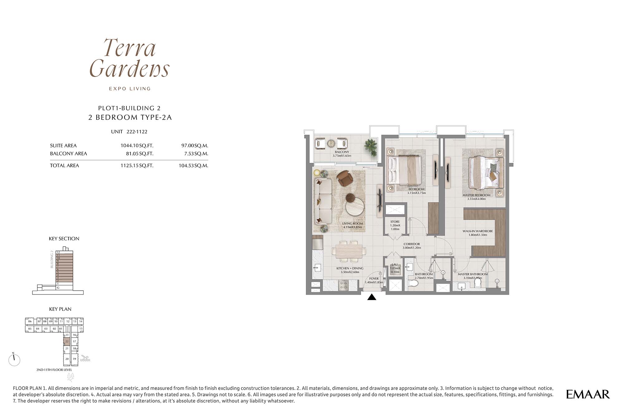 2nd-11th Level Unit 222-1122 (Type-2A)