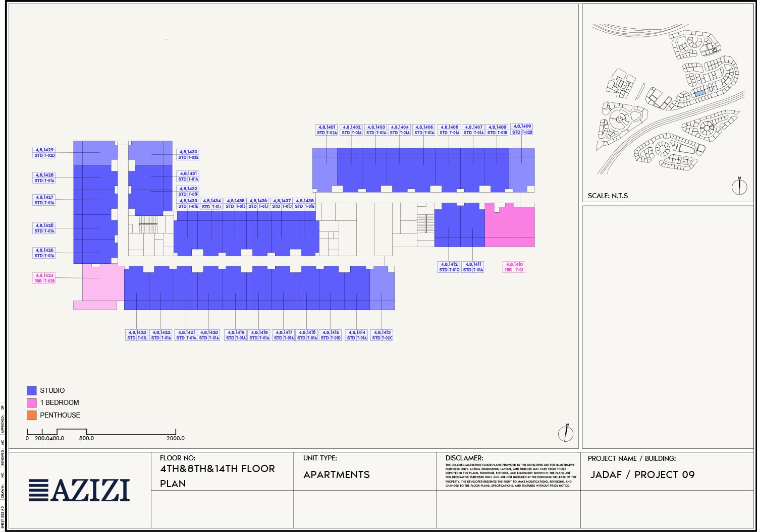 4th, 8th & 14th Floor