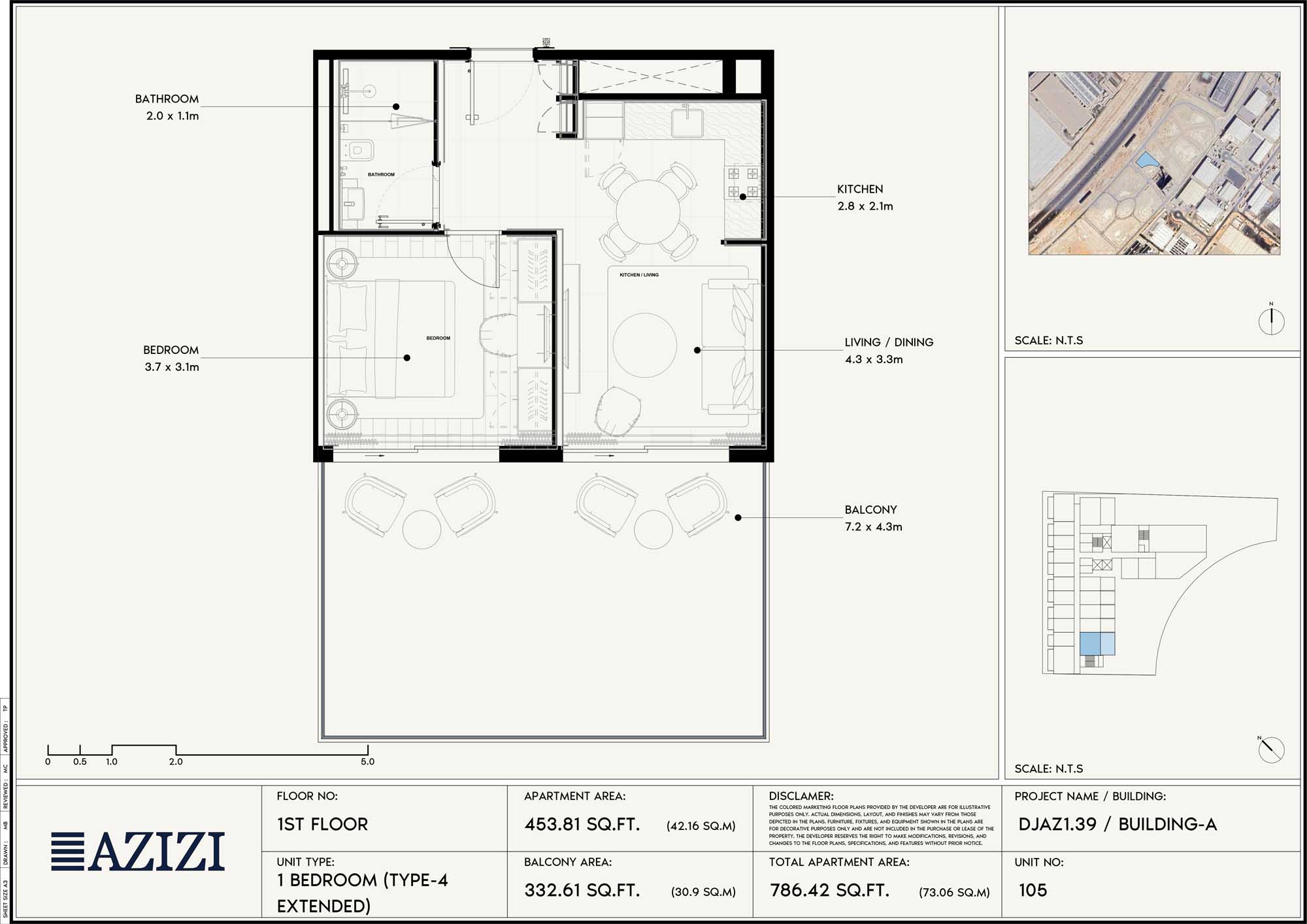 1st Floor (Unit 105 - Type 1 Extened)