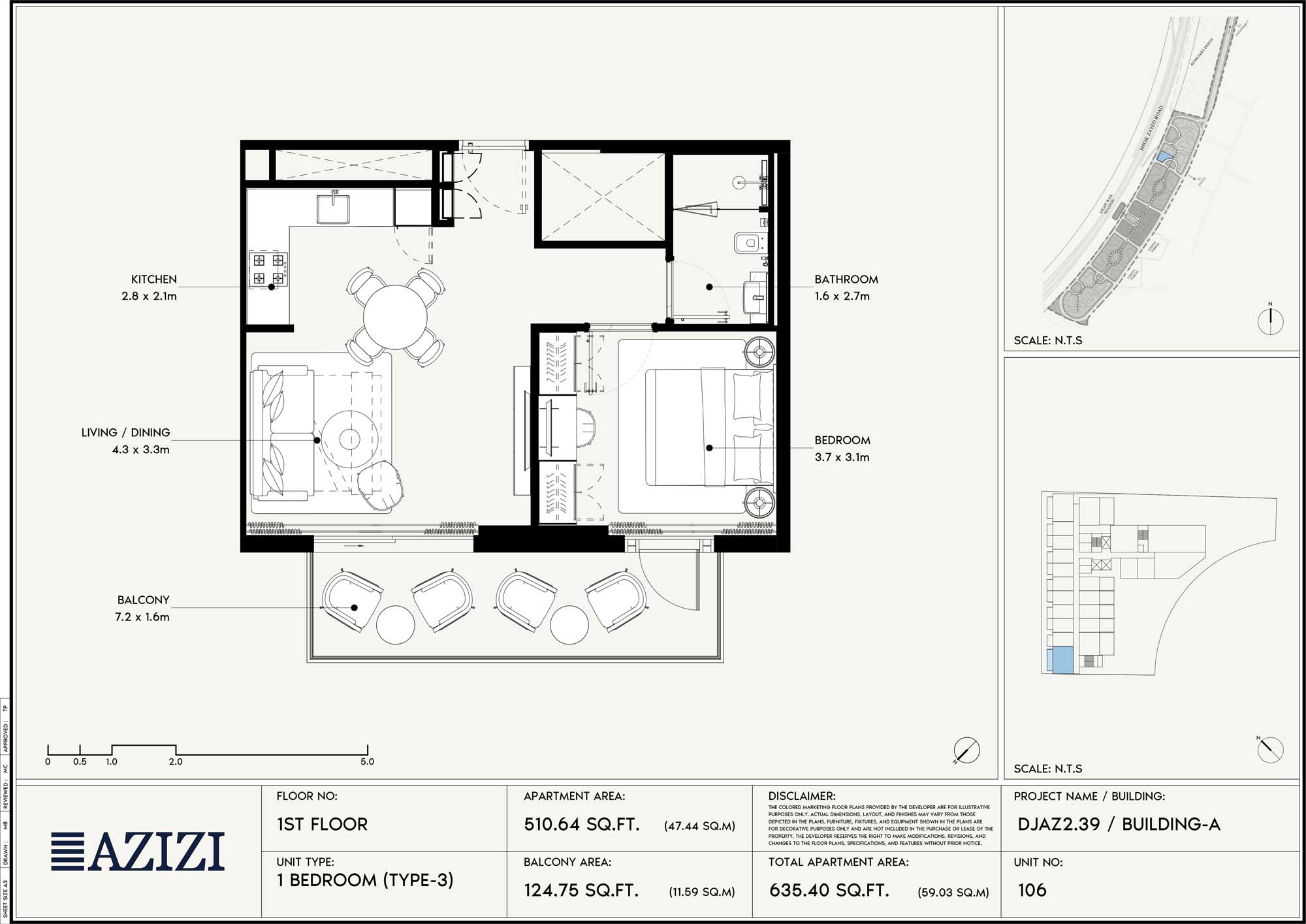 1st Floor (Unit 106 - Type 3)
