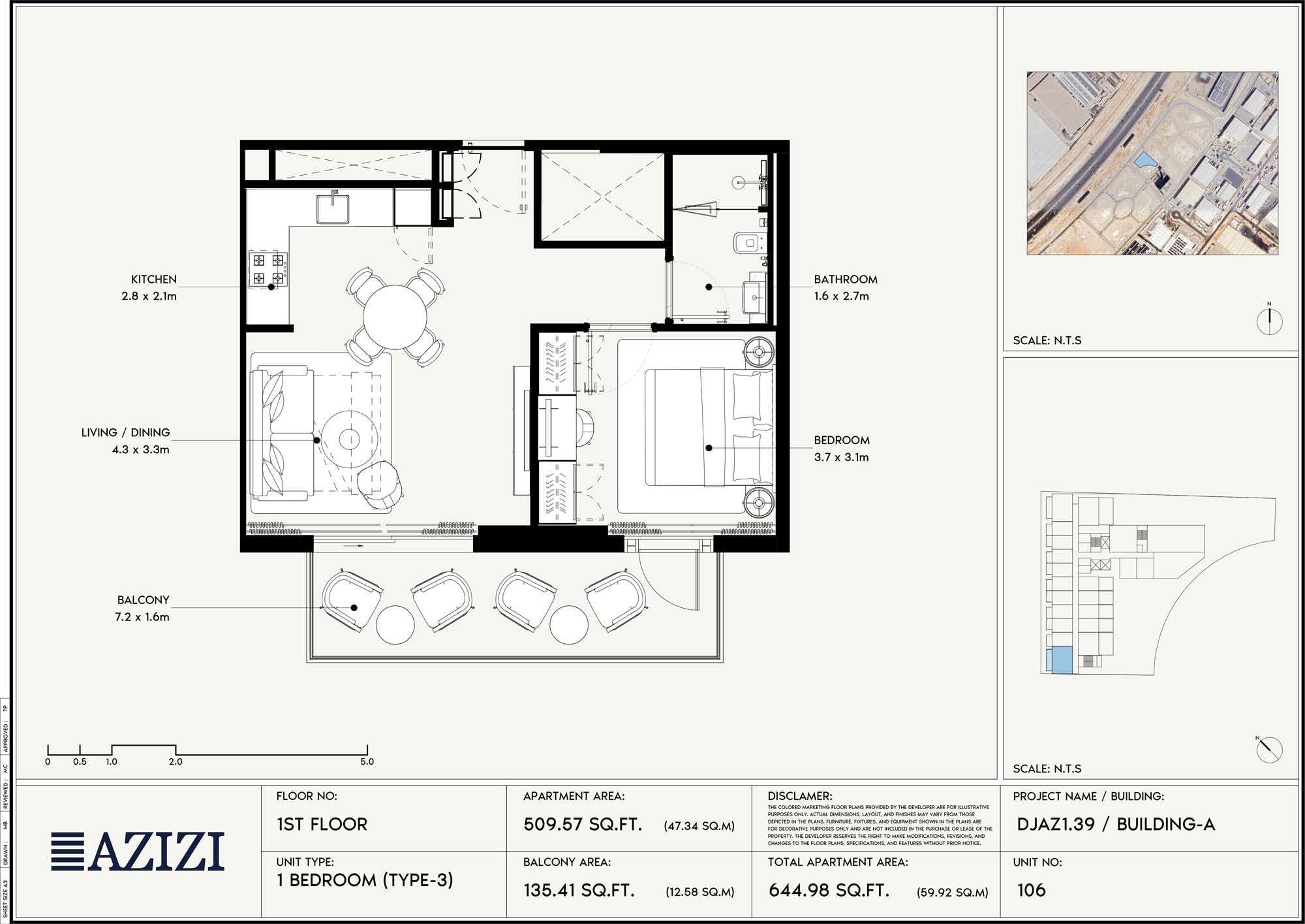 1st Floor (Unit 106 - Type-3)