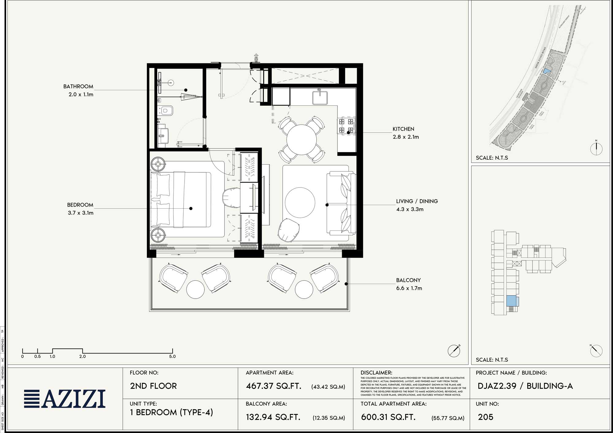 2nd Floor (Unit 205 - Type 4)