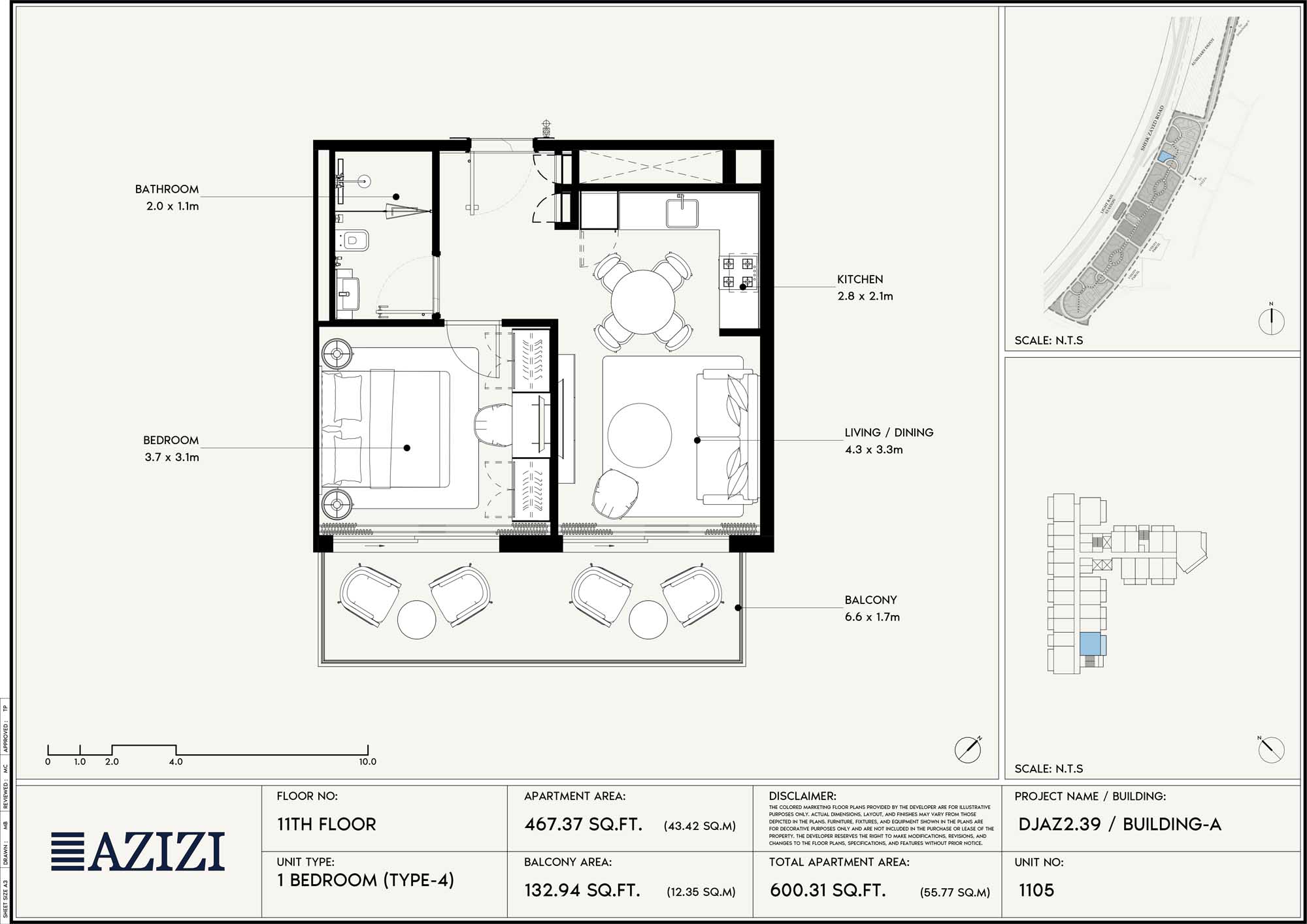 11th Floor (Unit 1105 - Type 4)