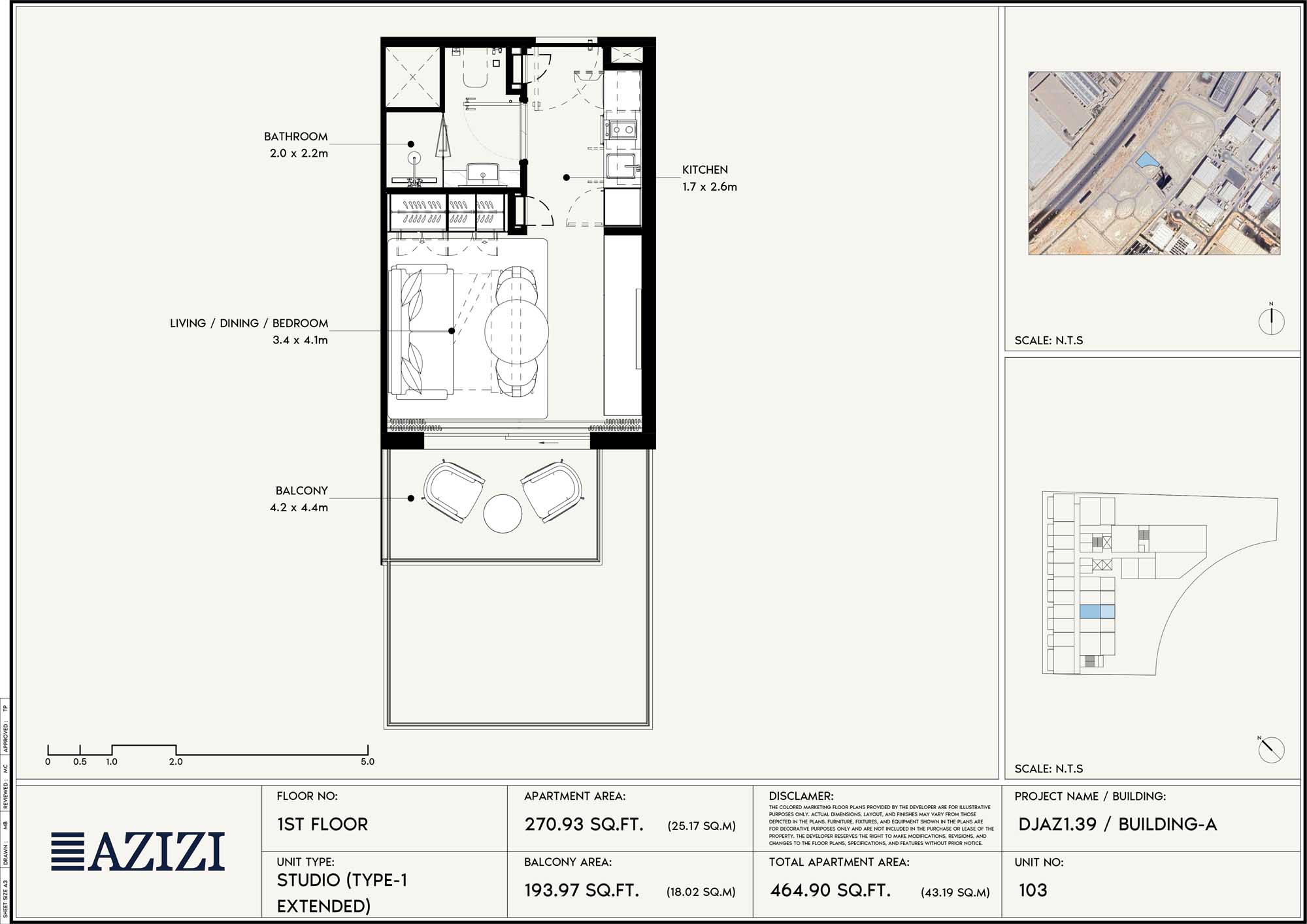 1st Floor (Unit 103 - Type 1 Extened)