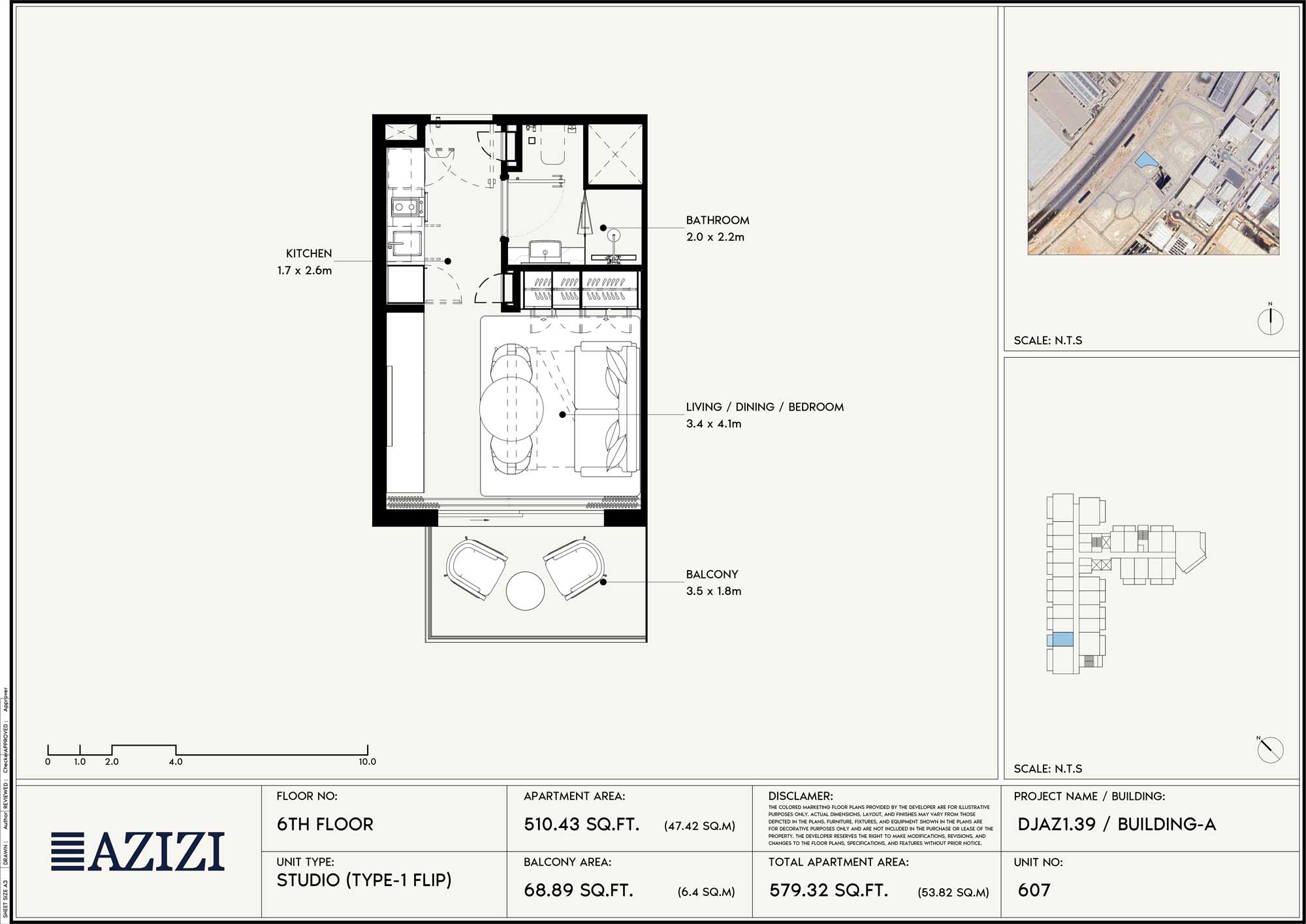 6th Floor (Unit 607 - Type 1 Flip)