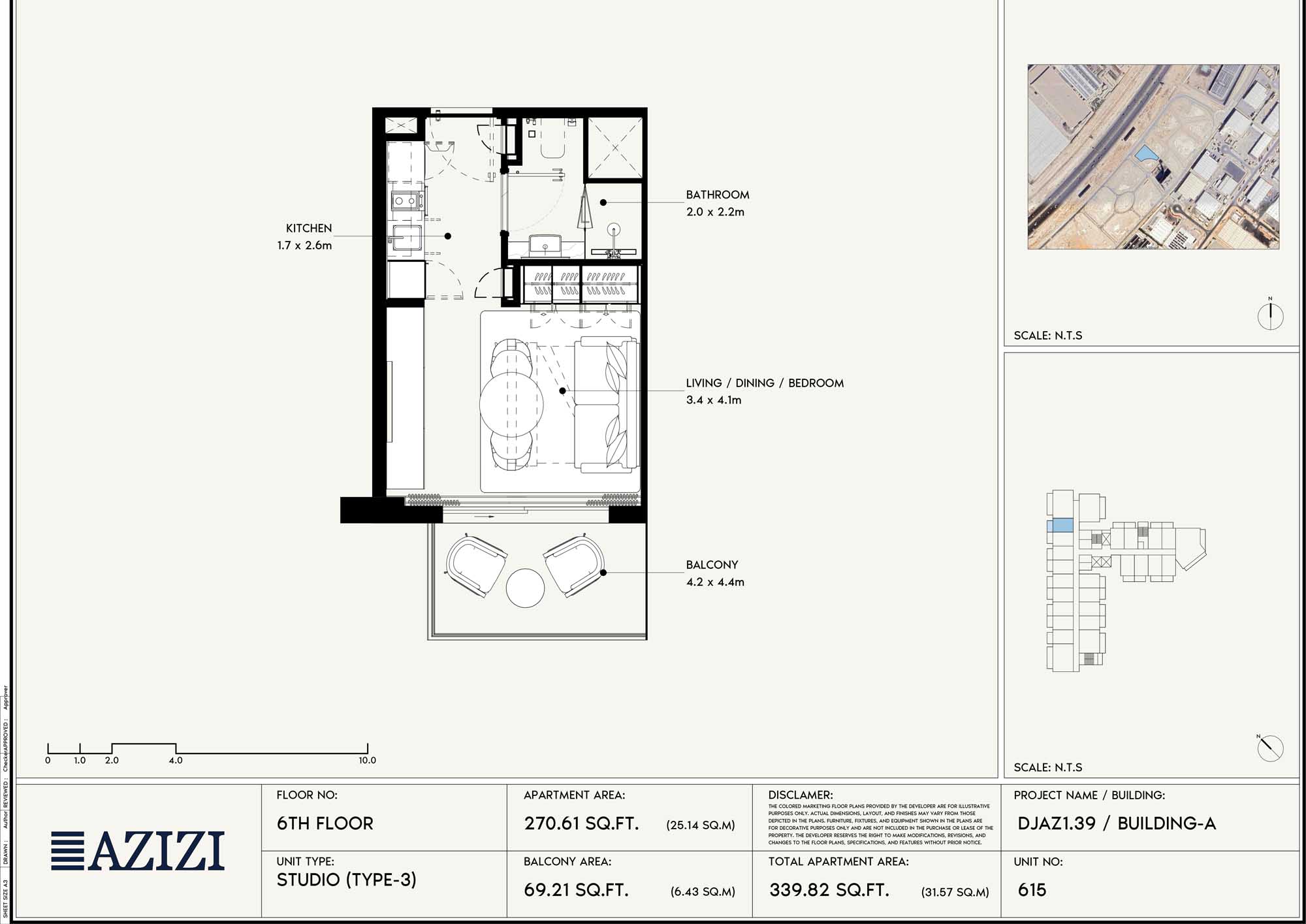 6th Floor (Unit 615 - Type 3)