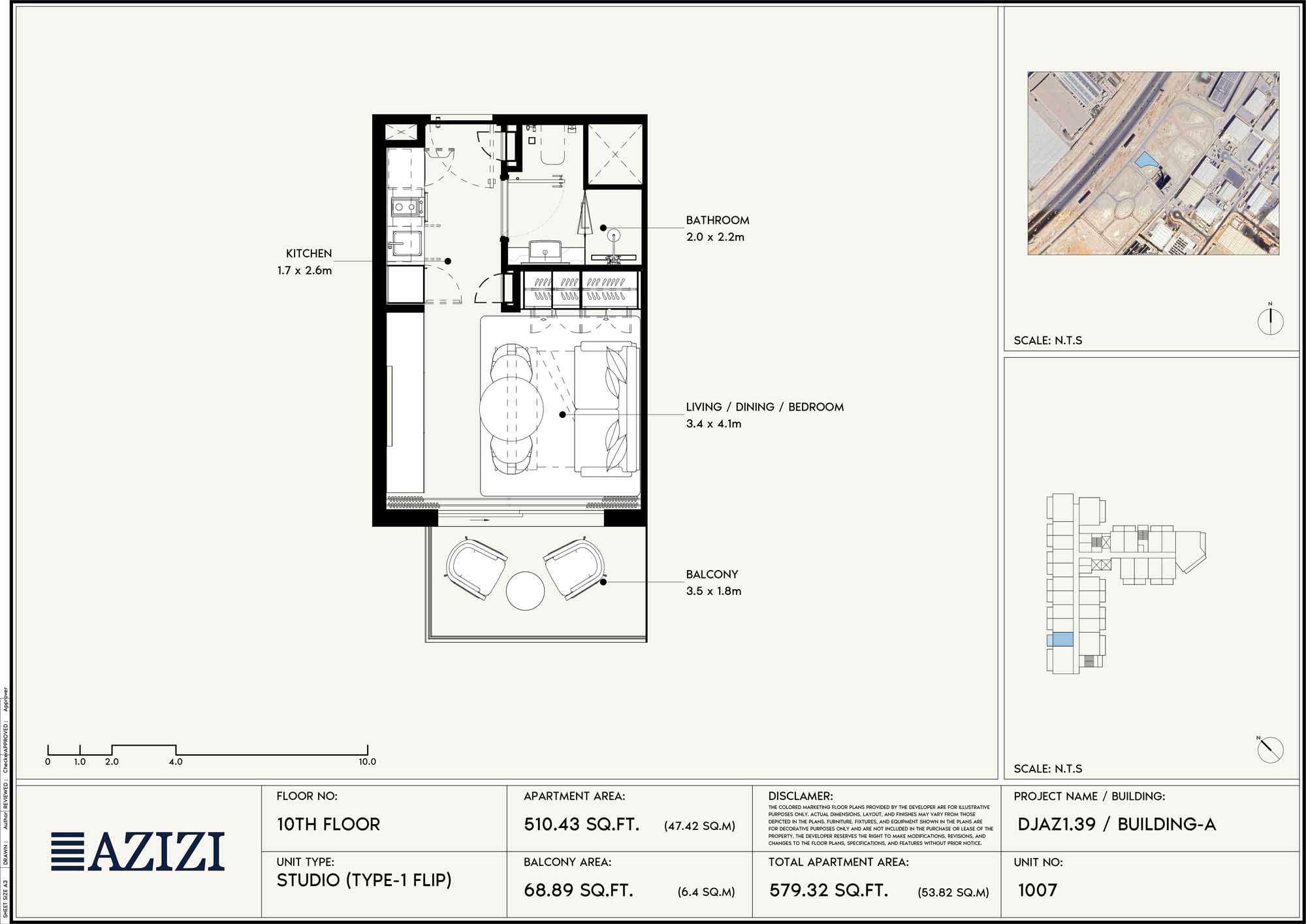 10th Floor (Unit 1007 - Type 1 Flip)