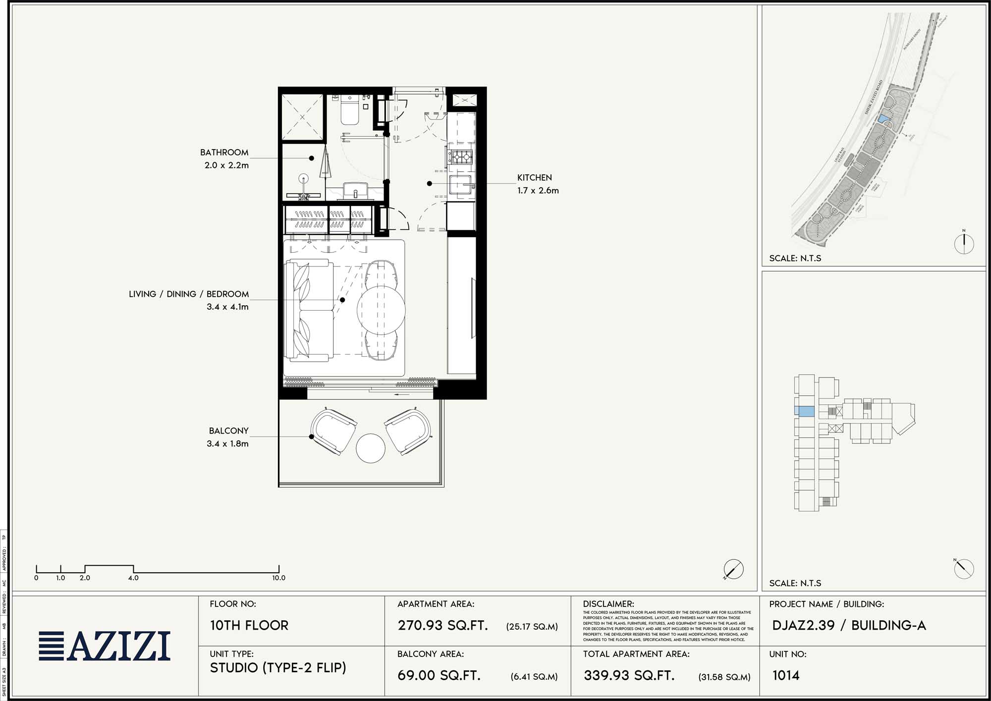 10th Floor (Unit 1014 - Type 2 Flip)
