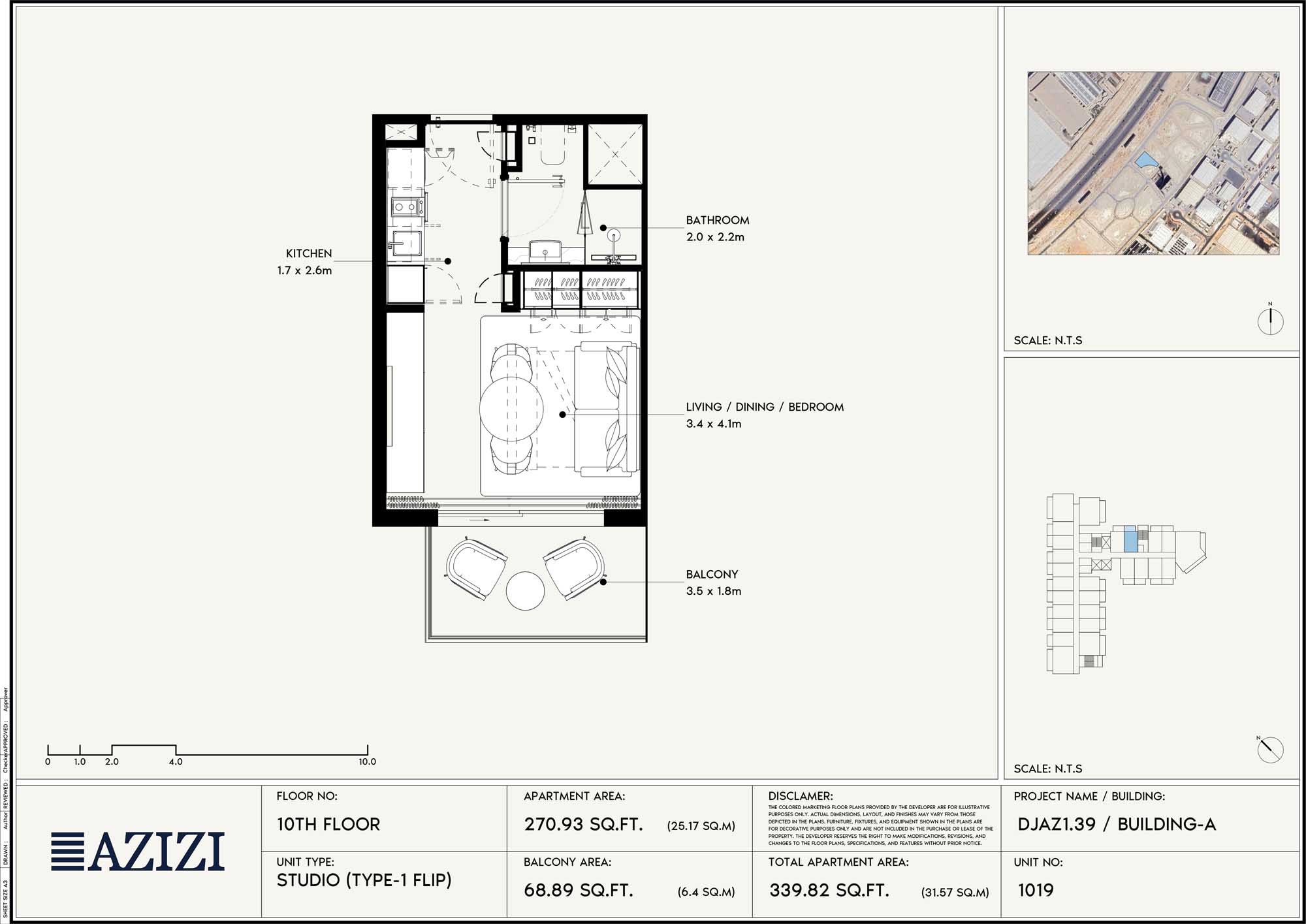 10th Floor (Unit 1019 - Type 1 Flip)