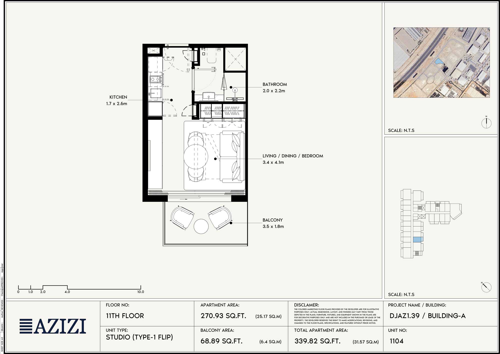 11th Floor (Unit 1104 - Type 1 Flip)