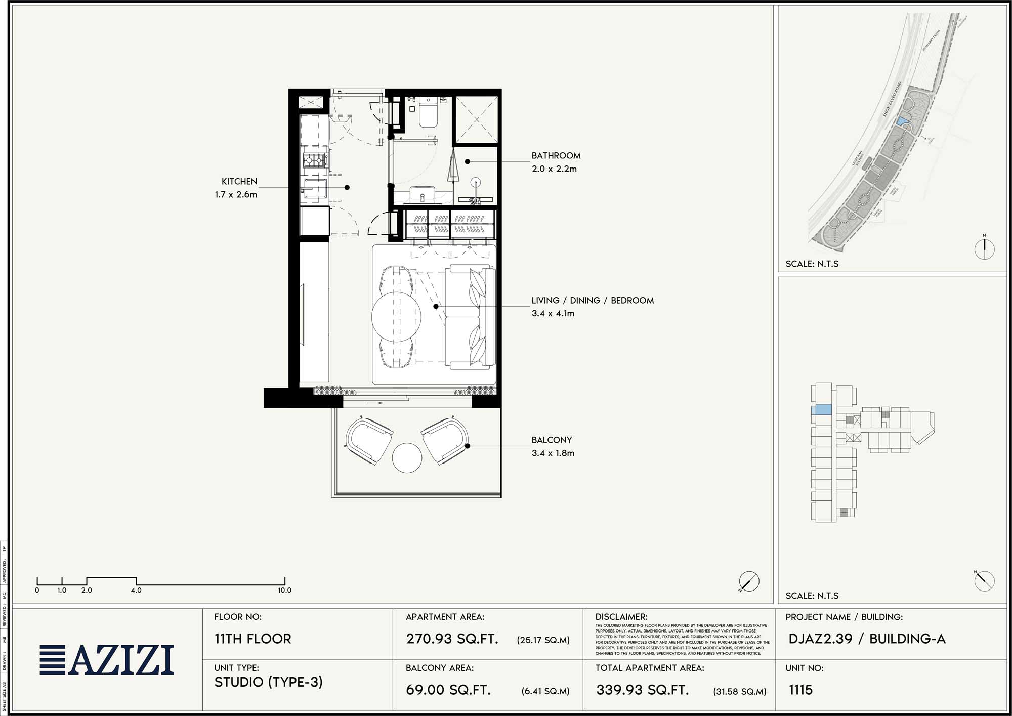 11th Floor (Unit 1115 - Type 3)