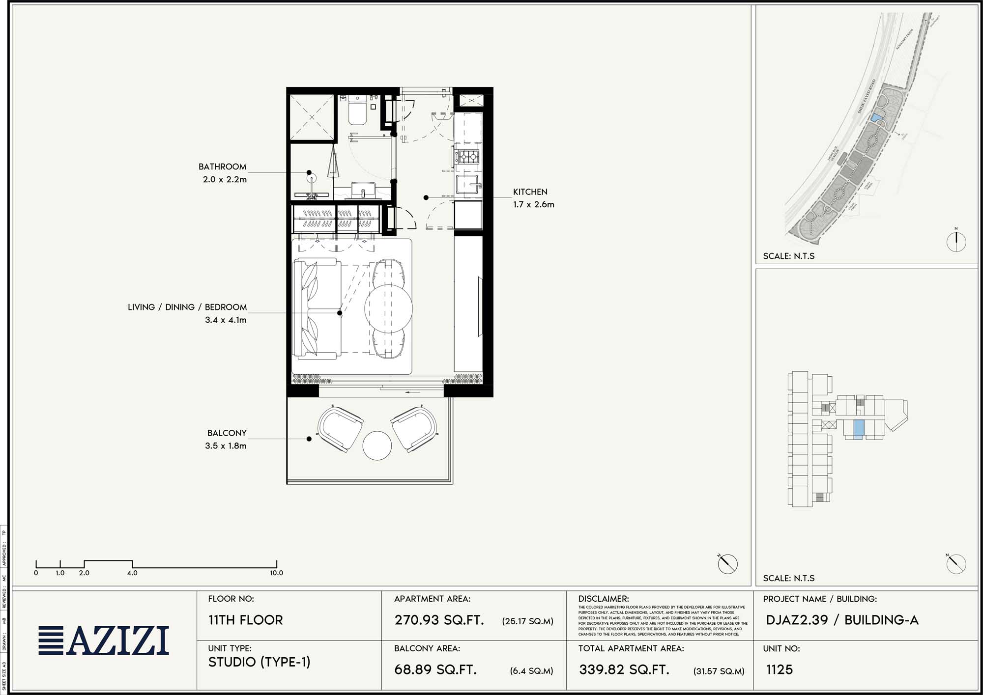 11th Floor (Unit 1125 - Type 1)
