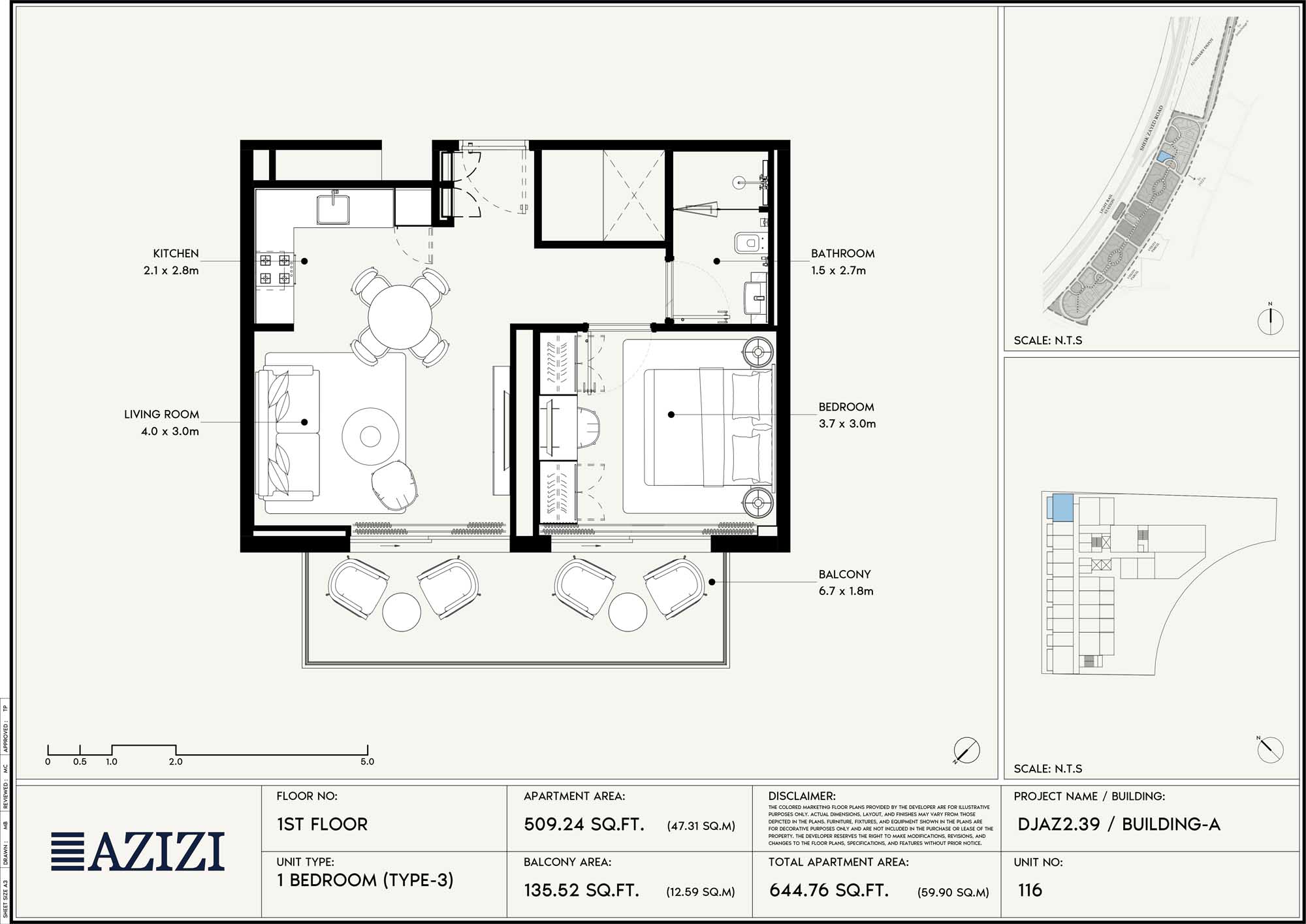 1st Floor (Unit 116 - Type 3)