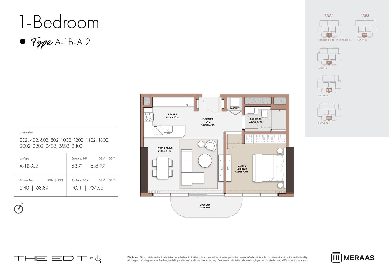 02nd-28th Floor (Type A-1B-A.2)
