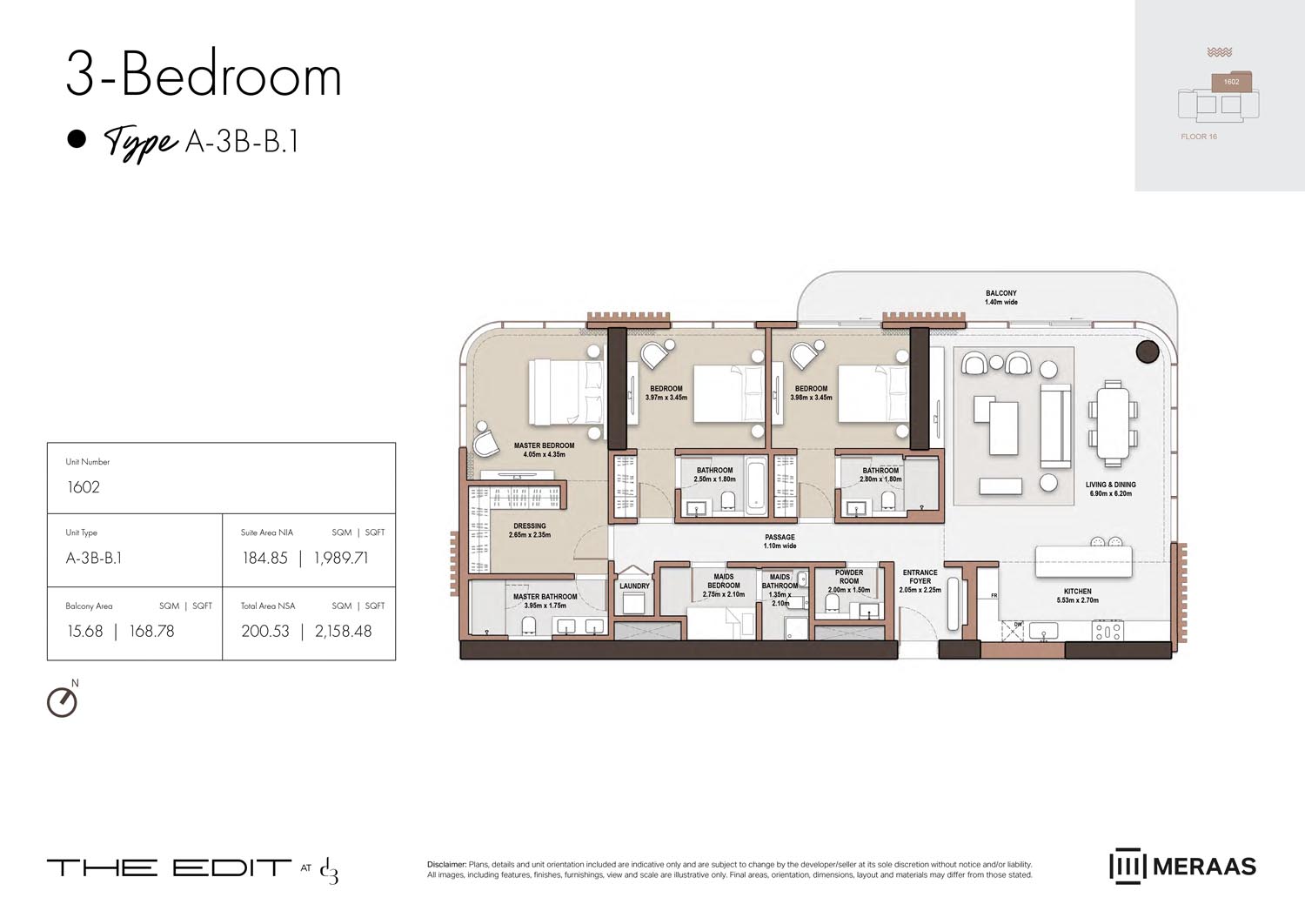16th Floor (Type A-3B-B.1)