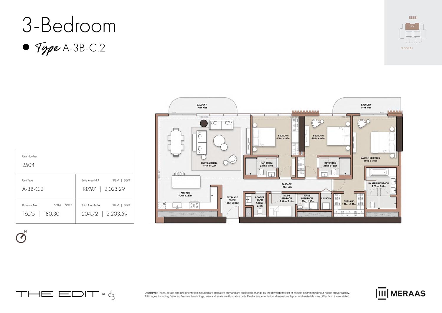 25th Floor (Type A-3B-C.2)