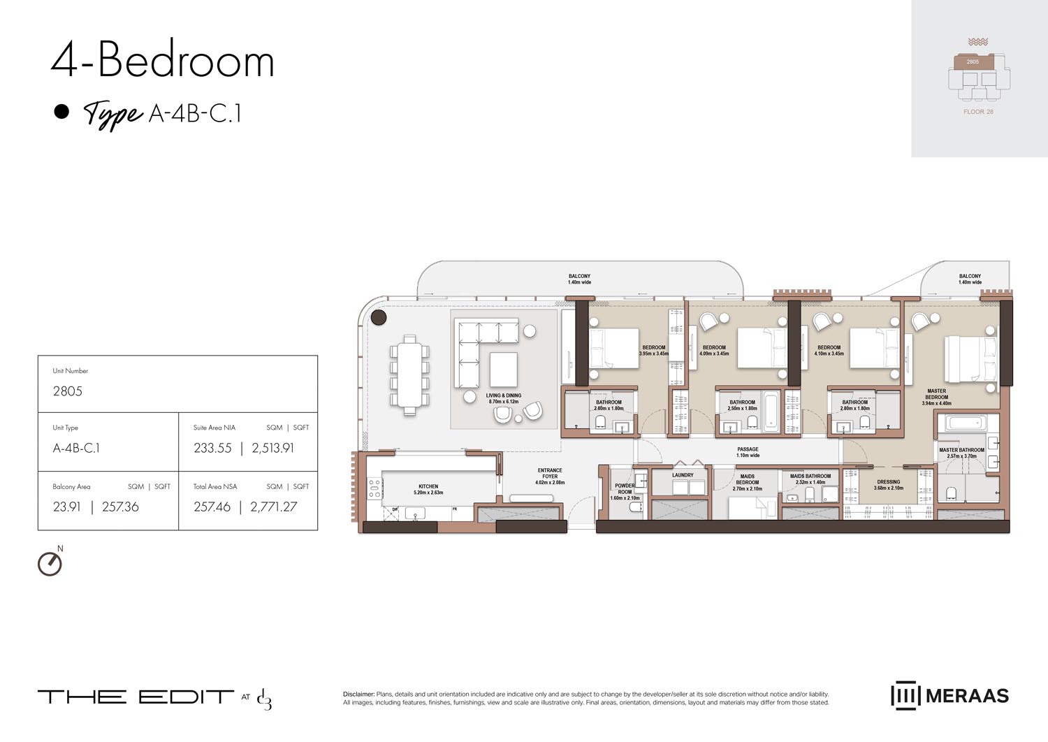 28th Floor (Type A-4B-C.1)