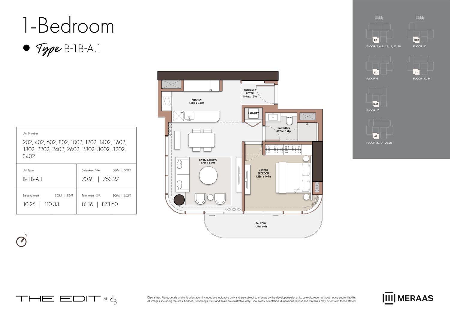 02nd-34th Floor (Type B-1B-A.1)