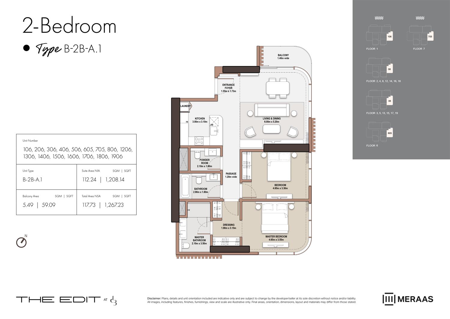 01st-19th Floor (Type B-2B-A.1)
