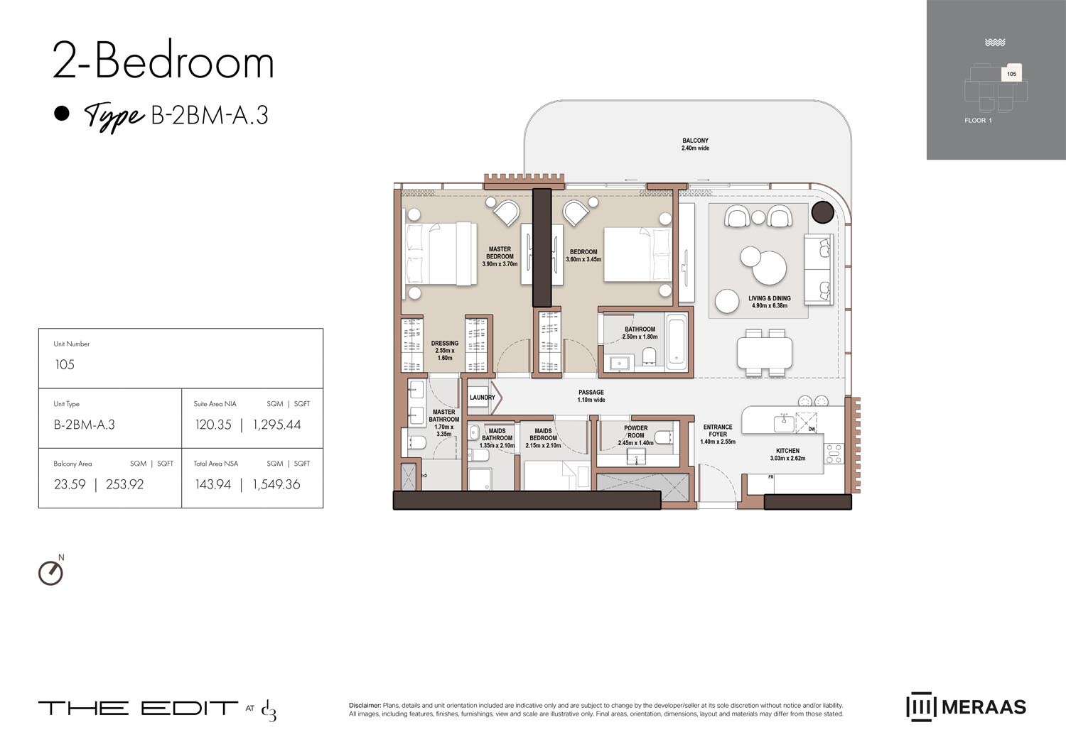 01st Floor (Type B-2BM-A.3)