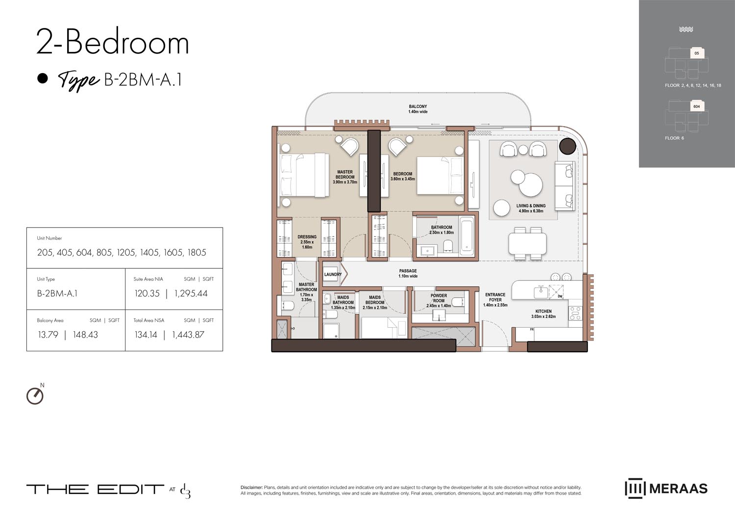 02nd-18th Floor (Type B-2BM-A.1)