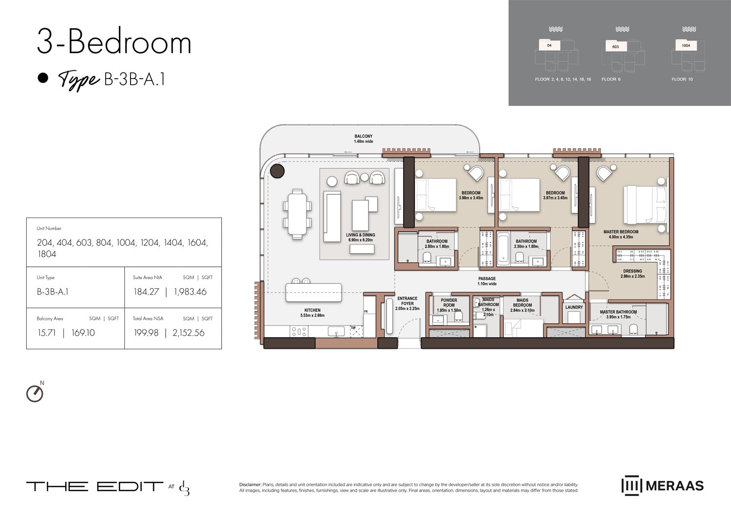 02nd-18th Floor (Type B-3B-A.1)