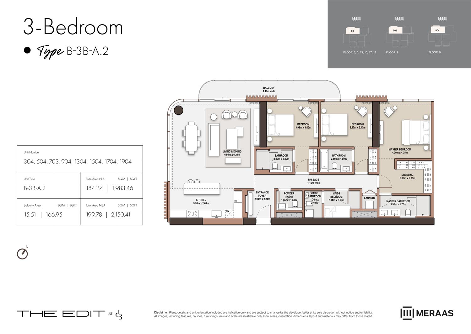 02nd-19th Floor (Type B-3B-A.2)