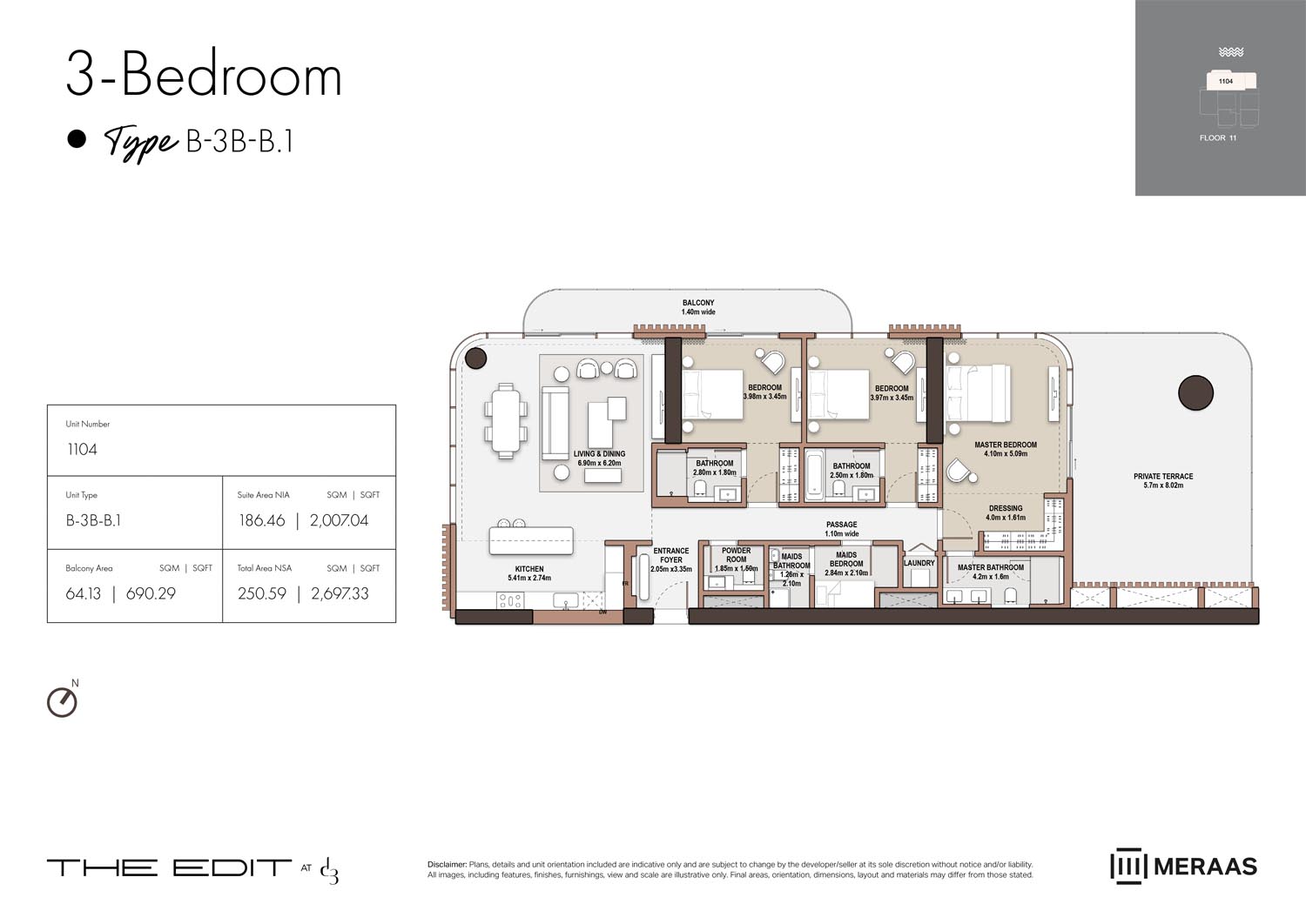 11th Floor (Type B-3B-B.1)