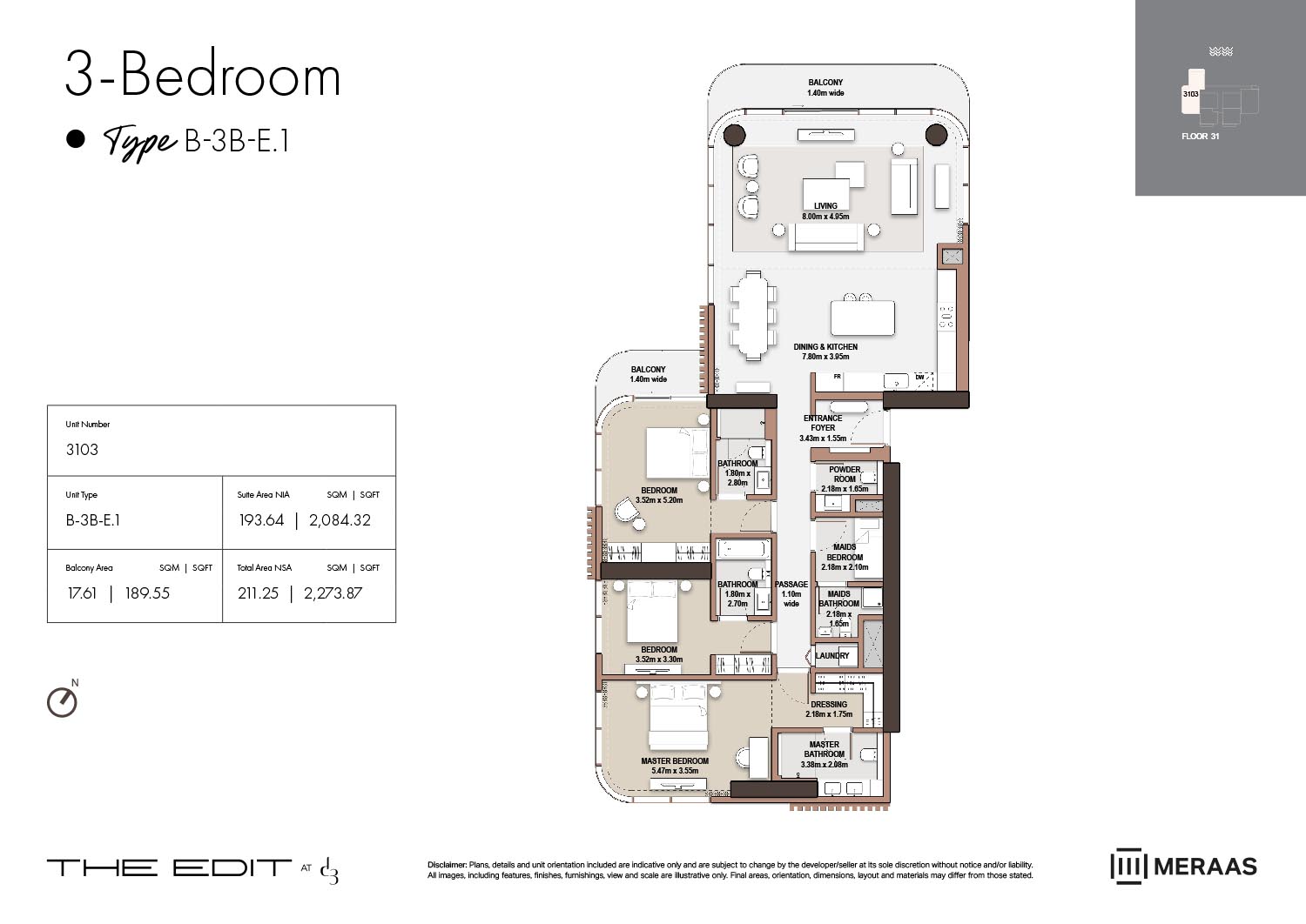 31st Floor (Type B-3B-E.1)