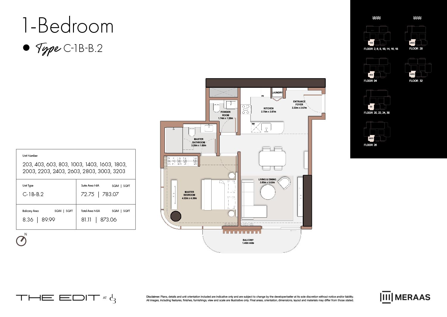 02nd-32nd Floor (Type C-1B-B.2)