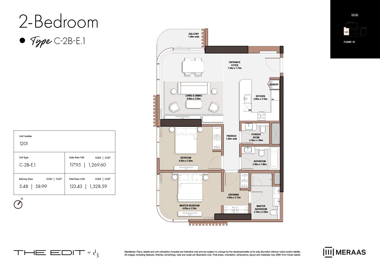 12th Floor (Type C-2B-E.1)