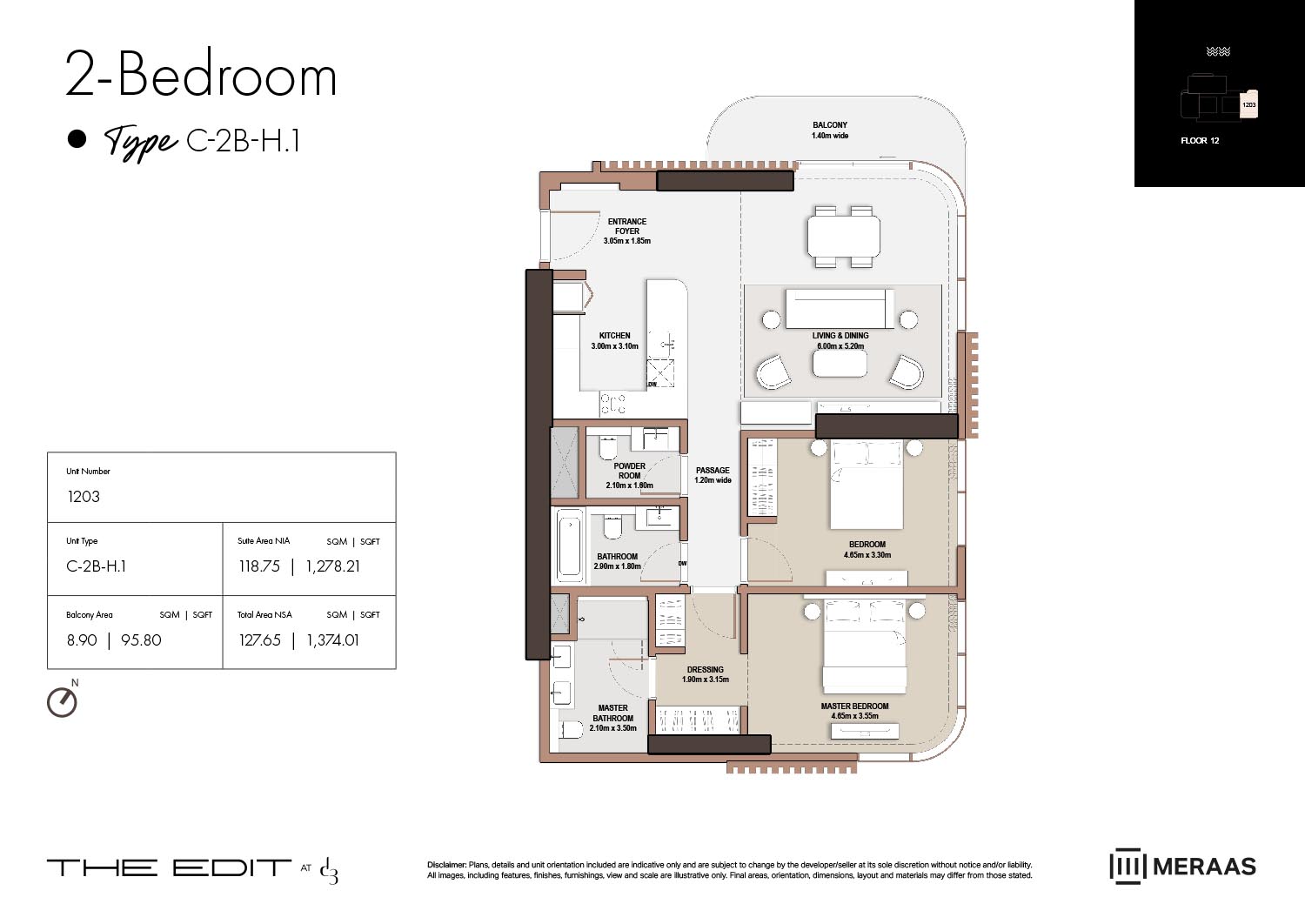 12th Floor (Type C-2B-H.1)