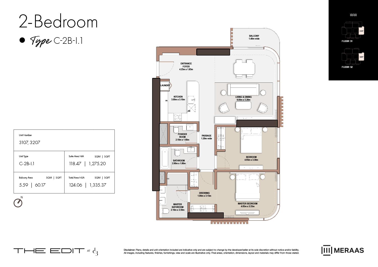 31st & 32nd Floor (Type C-2B-I.1)