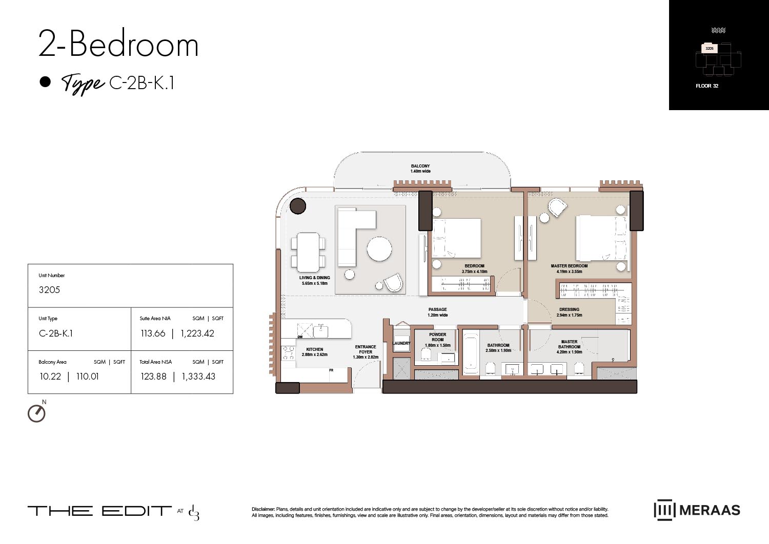 32nd Floor (Type C-2B-K.1)