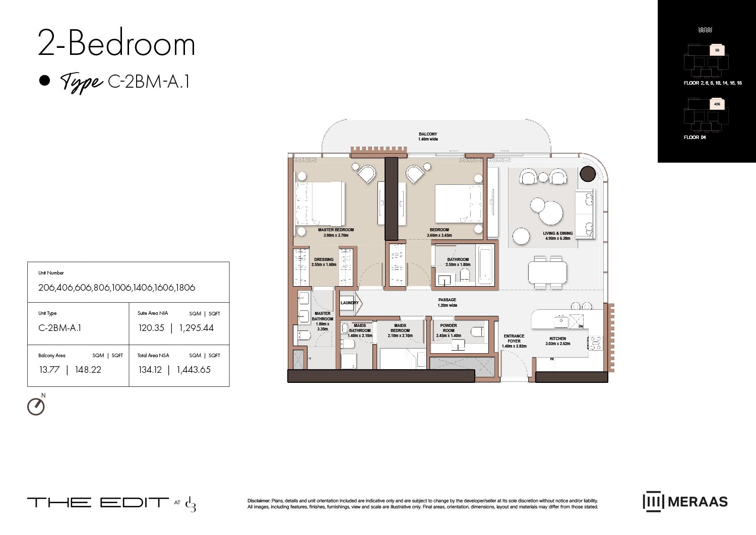 02nd-18th Floor (Type C-2BM-A.1)