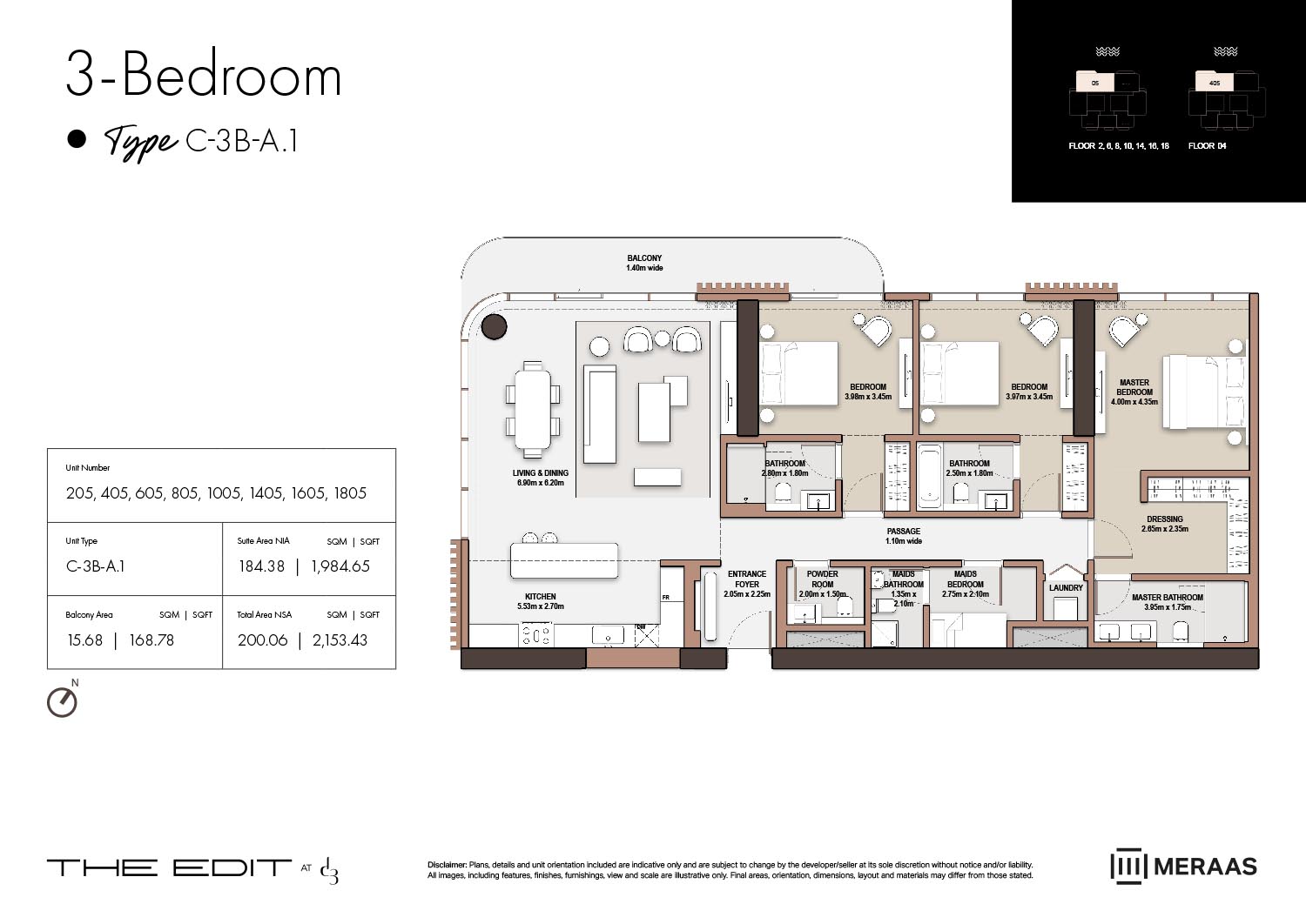 02nd-18th Floor (Type C-3B-A.1)