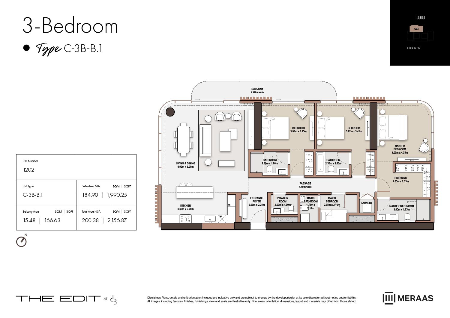 12th Floor (Type C-3B-B.1)