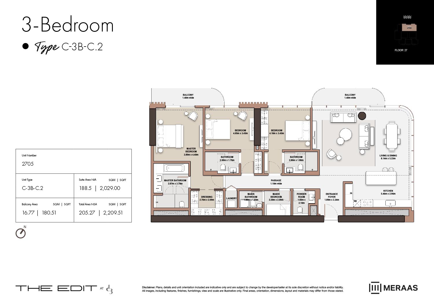 27th Floor (Type C-3B-C.2)