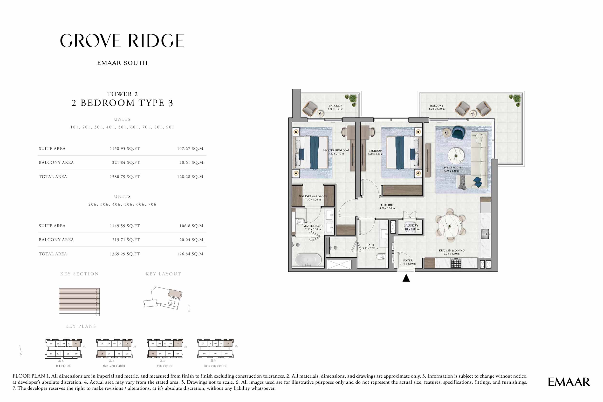 1st To 9th Floor (Type 3-Unit 101-901)