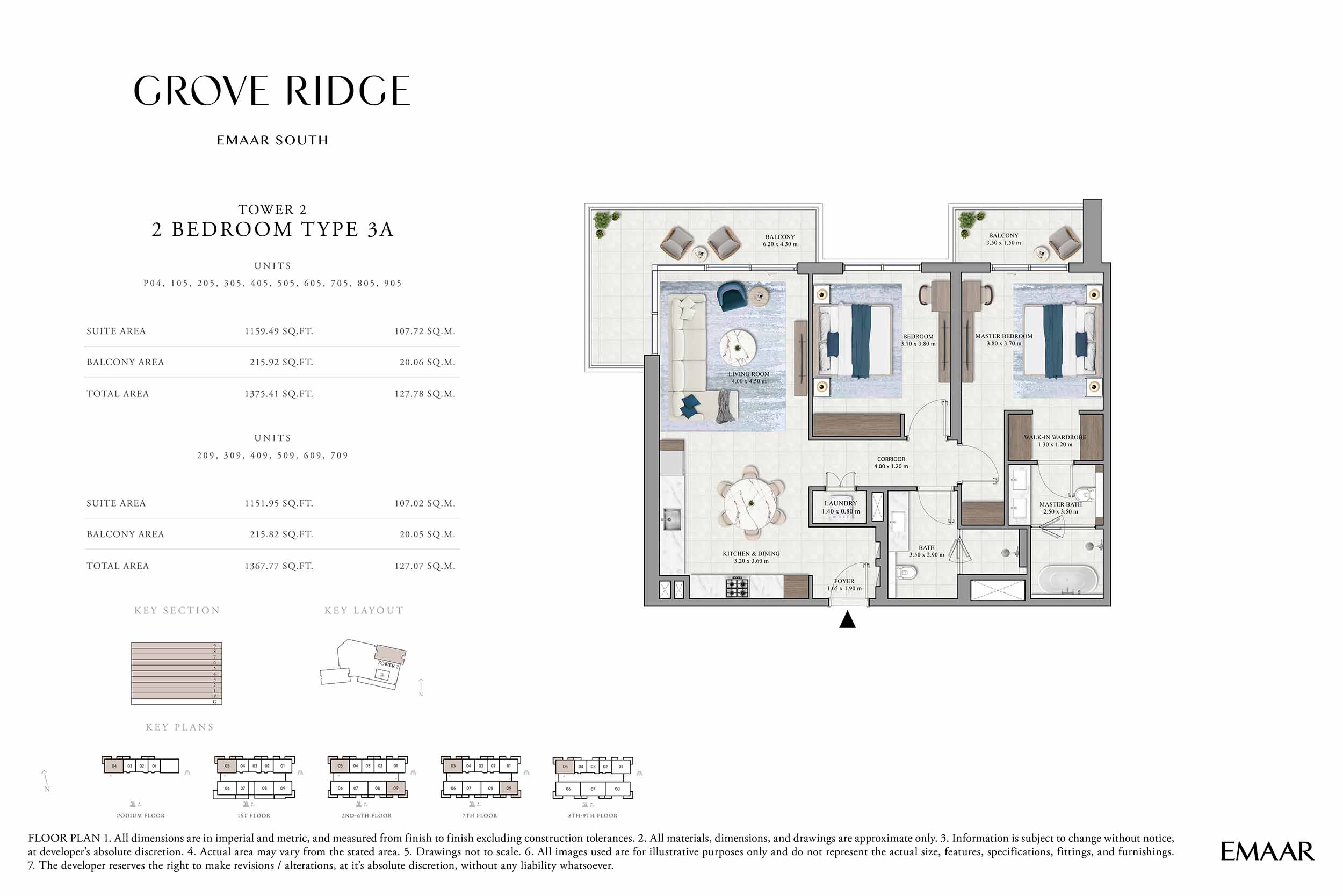 Podium - 9th Floor (Type 3A-Unit P04-905-901)