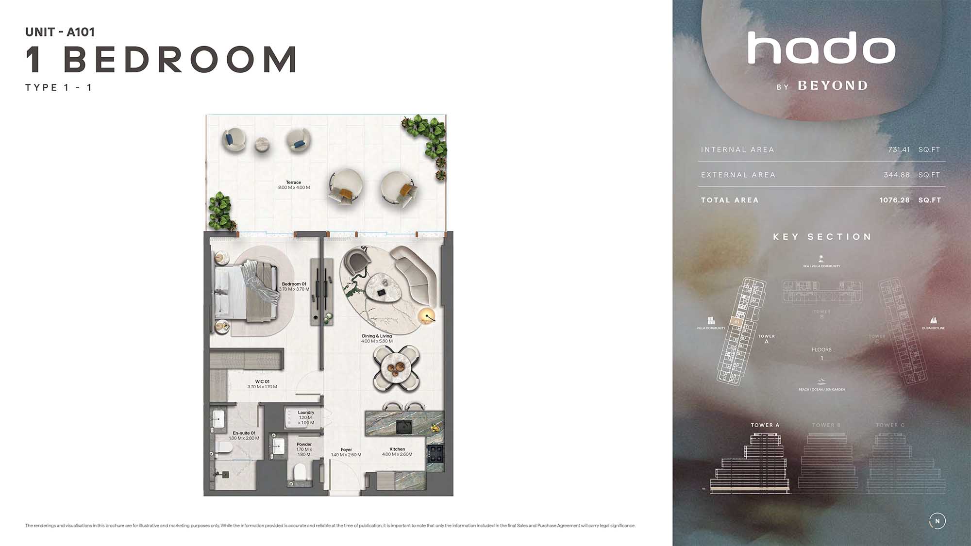 1st Floor (Type 1-1 Unit A101)