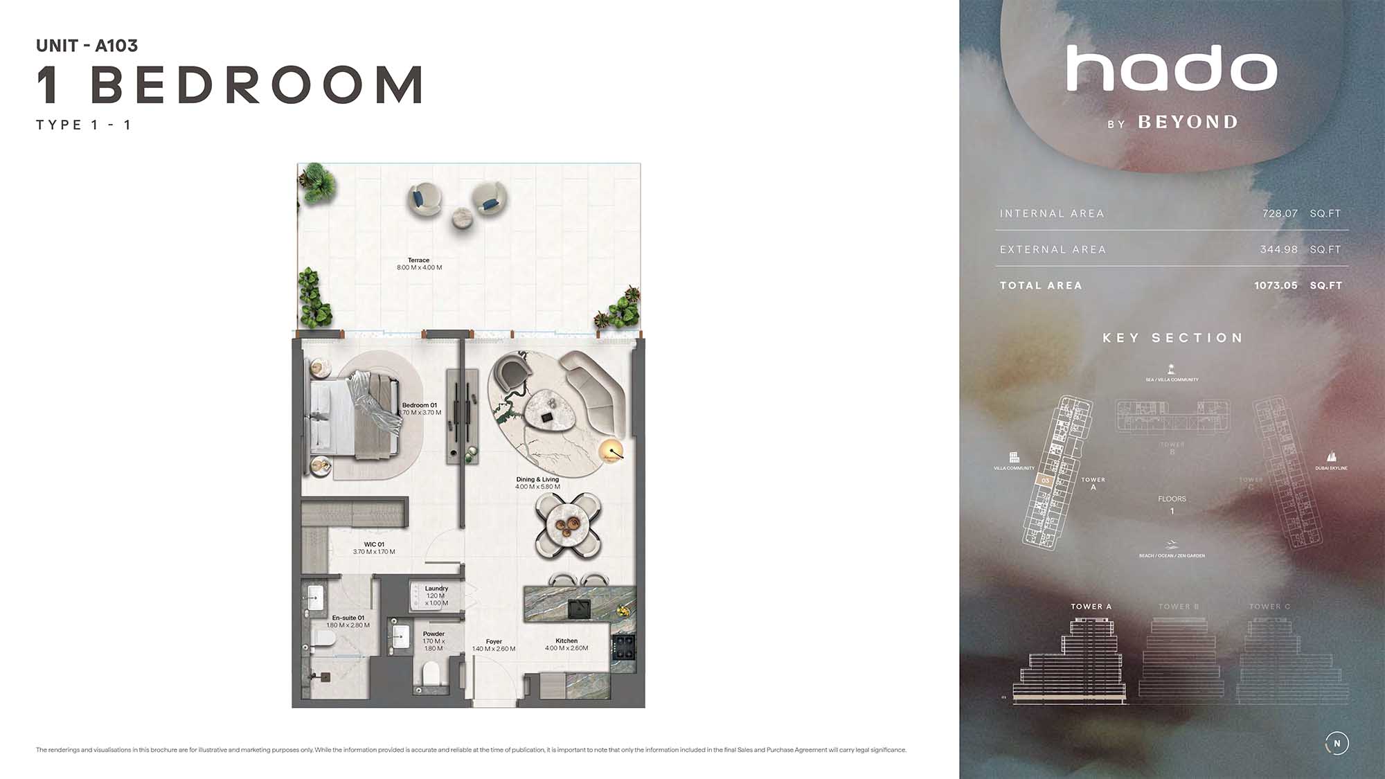 1st Floor (Type 1-1 Unit A103)