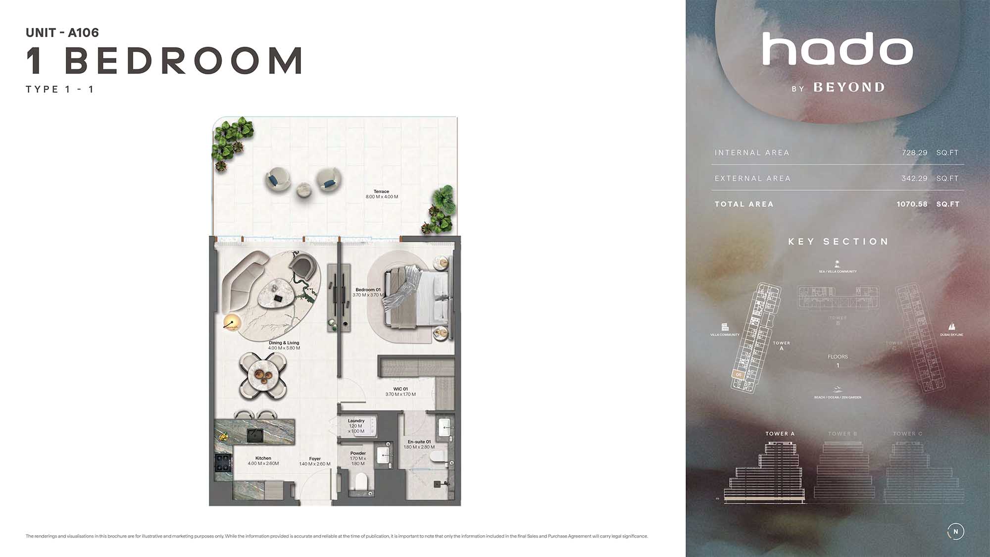 1st Floor (Type 1-1 Unit A106)