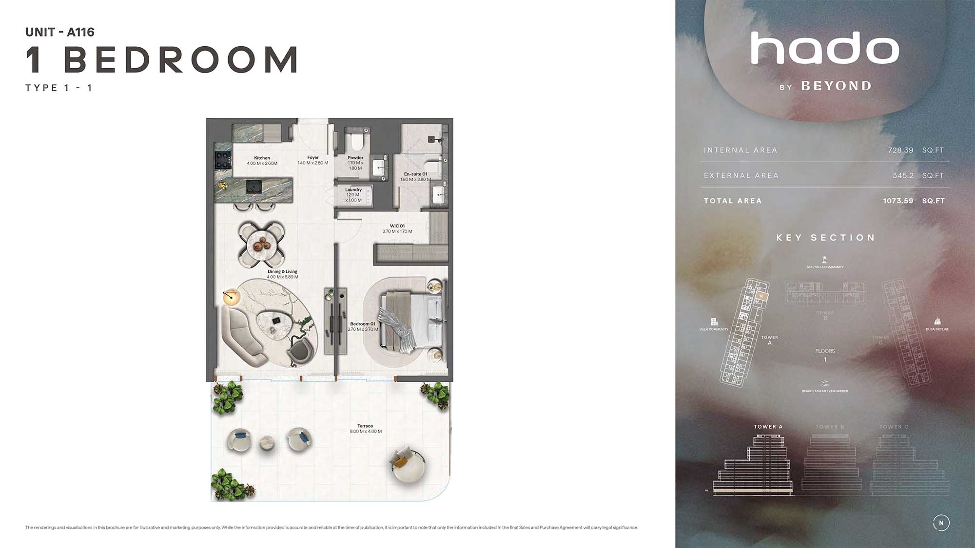 1st Floor (Type 1-1 Unit A116)