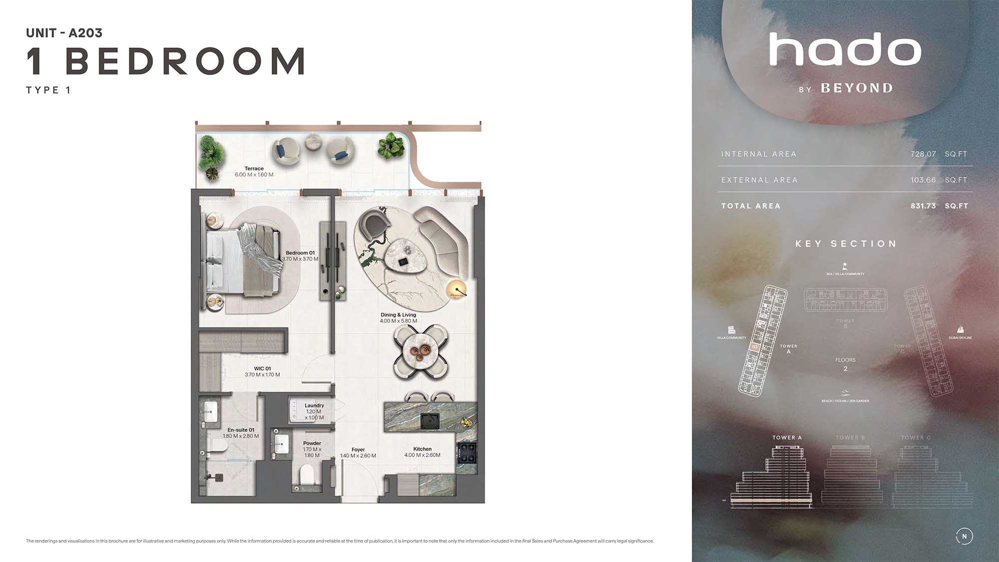 2nd Floor (Type 1 Unit A203)